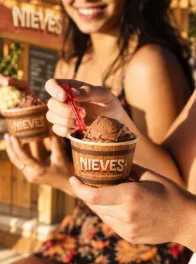 Color y textura de una nieve